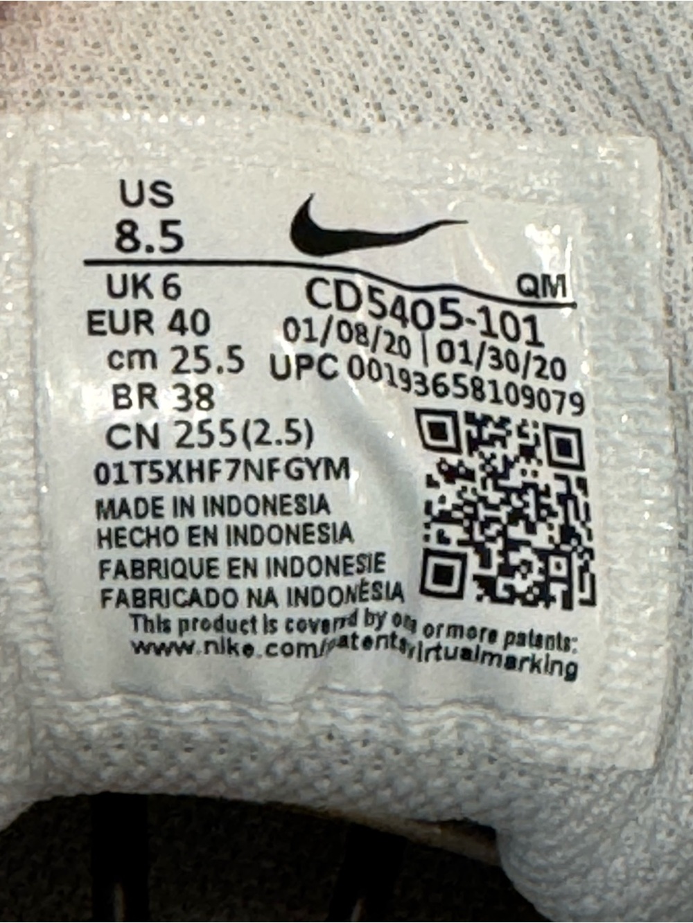 Nike Women's Court Royale Canvas Sneakers CD5405-101 - Picture 16 of 16